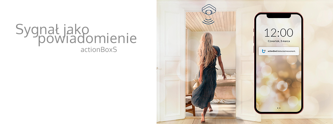 Sygnał jako powiadomienie - sterownik actionBoxS